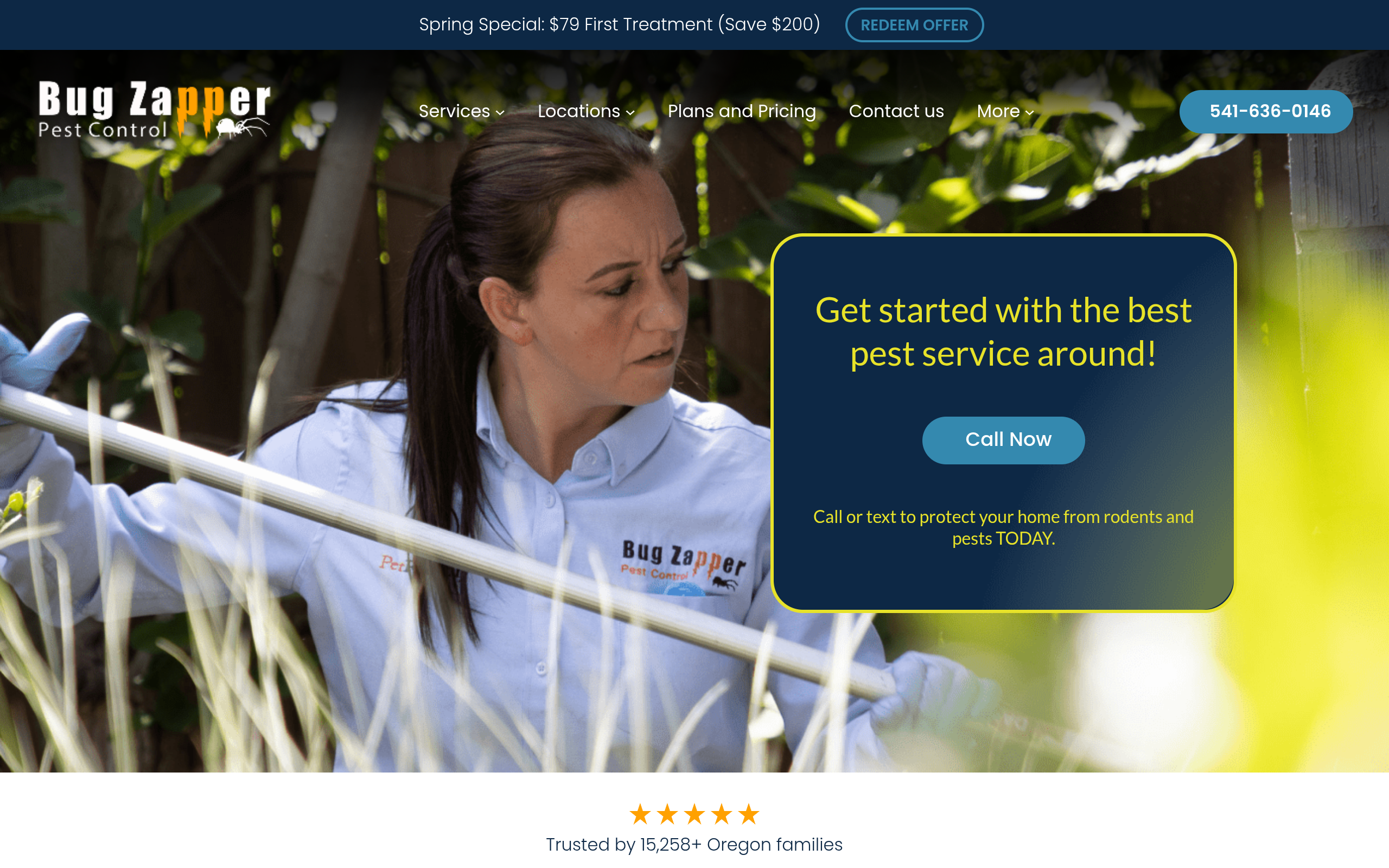 Bug Zapper Pest Control project by Websolverz